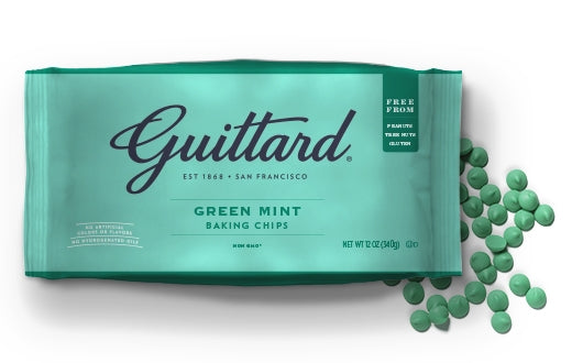 Guittard "Green Mint Baking Chips" (12 oz bag)