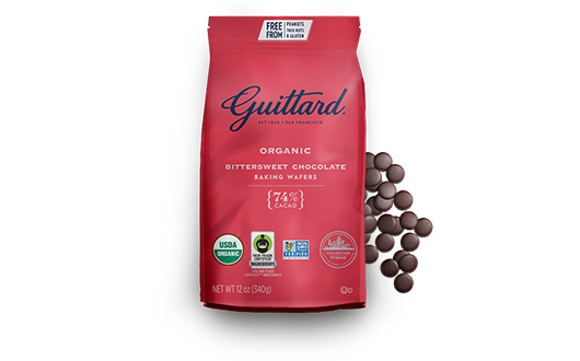 Guittard "Bittersweet Chocolate Organic Wafers" 74% (12 oz bag)