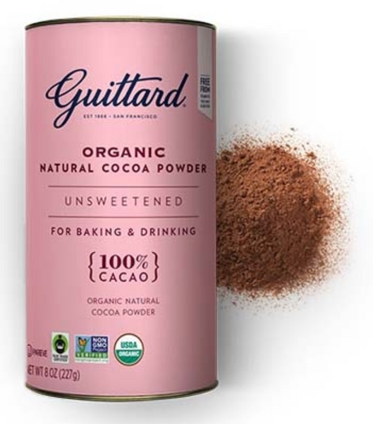 Guittard "Organic Natural Unsweetened" 100% Cocoa Powder (8 oz can)