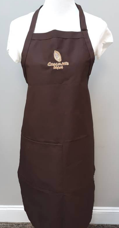 Chocolate Man Embroidered Apron