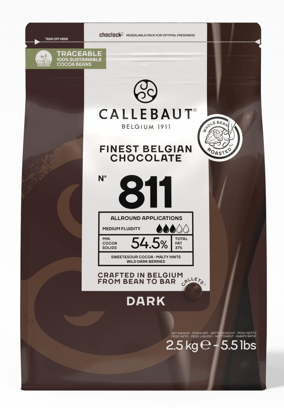 Callebaut 54.5% '811' Dark Callets - Chocolate Man