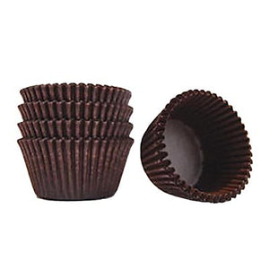 Glassine Truffle Cups - BROWN