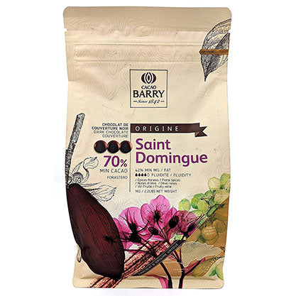 Cacao Barry 'Saint Domingue' 70% Bittersweet Chocolate Callets OUT OF STOCK
